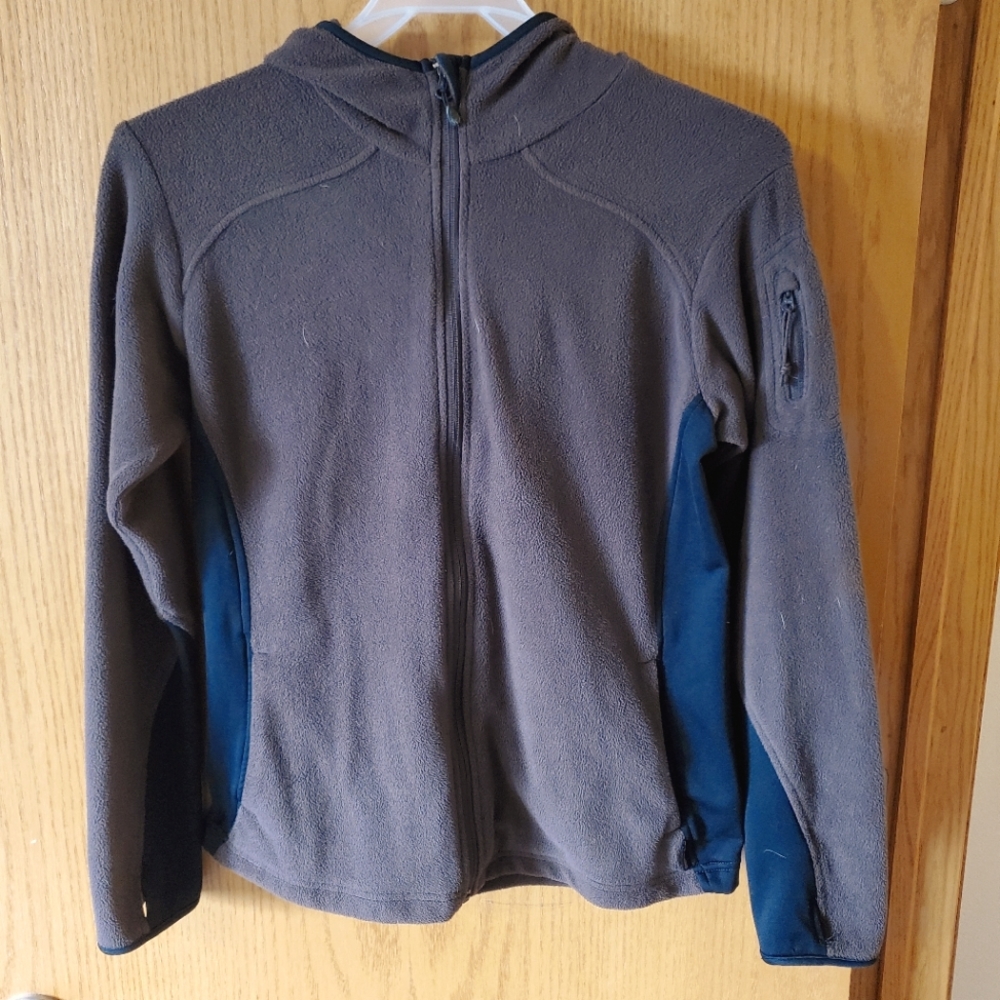 Brown fleece Columbia hoodie